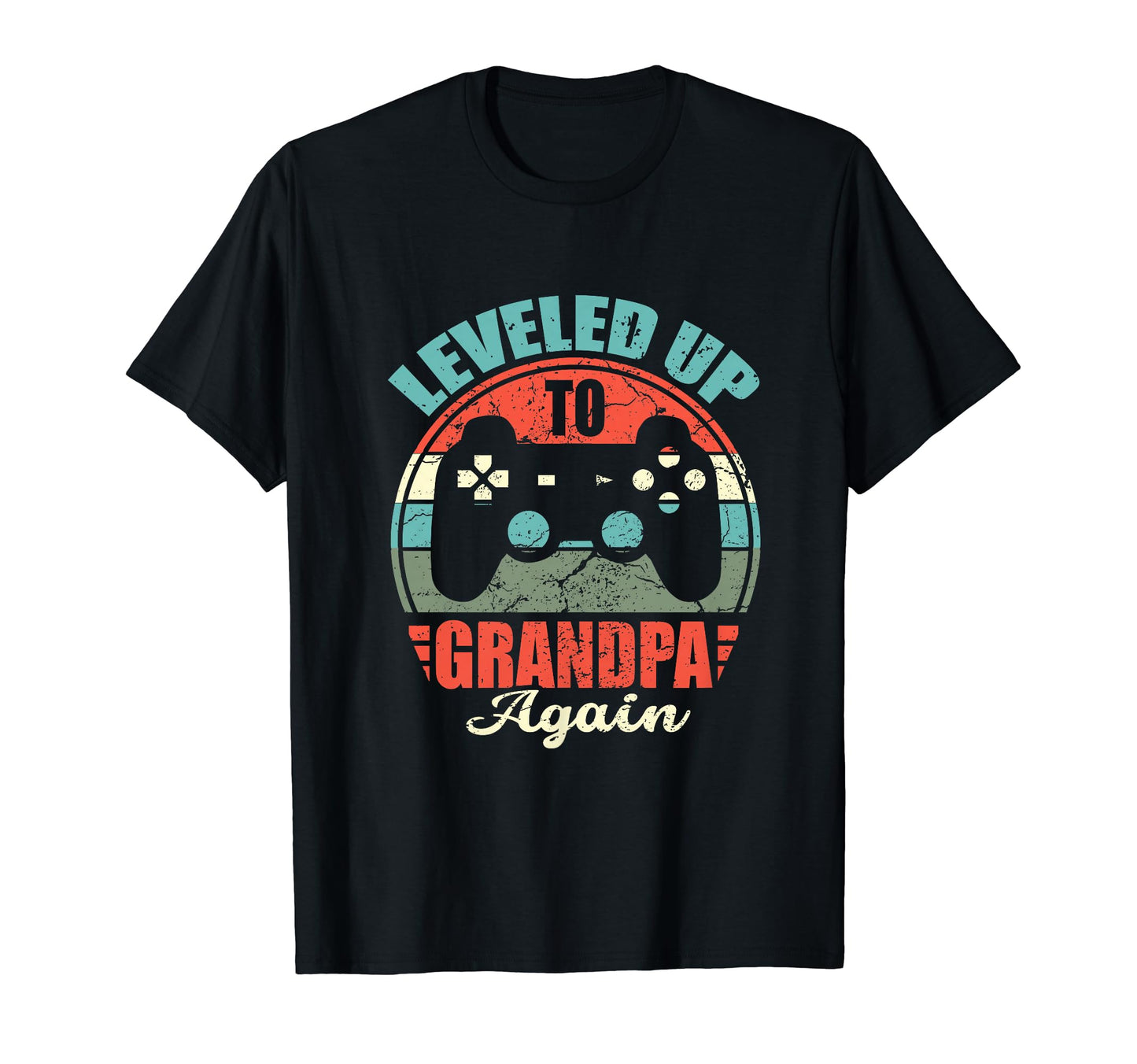 Leveled Up To Grandpa Again Promoted T-Shirt - Unique Graphic for Adults - T-Shirt, Sweatshirt, Hoodie