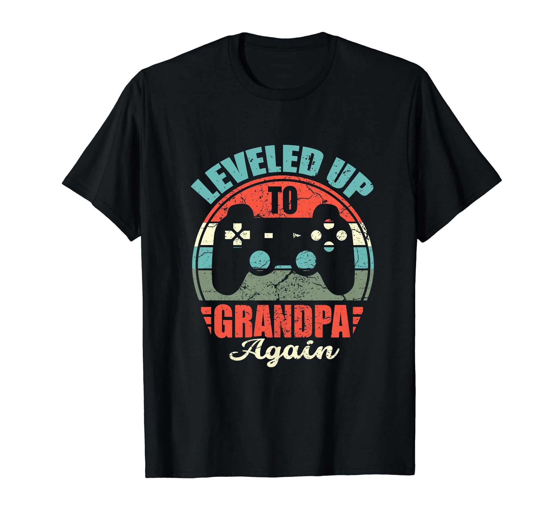 Leveled Up To Grandpa Again Promoted T-Shirt - Unique Graphic for Adults - T-Shirt, Sweatshirt, Hoodie