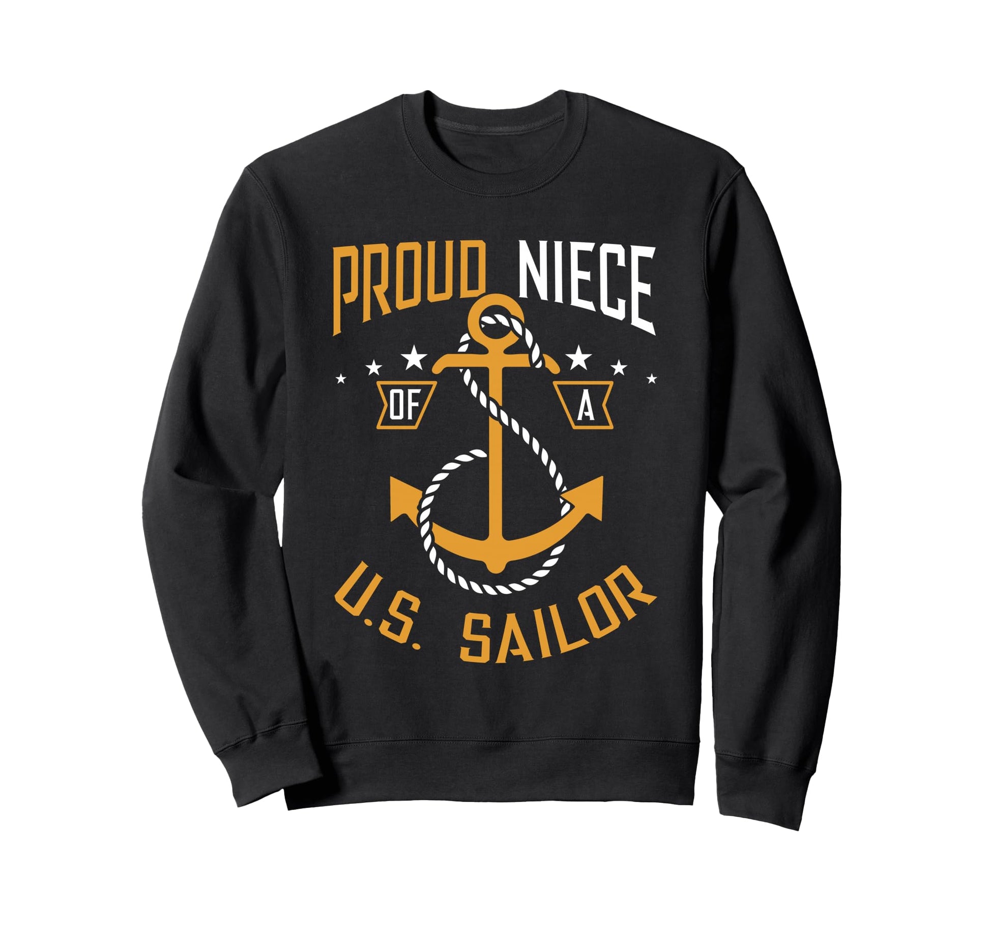 Proud Niece Us Sailor Anchor Nautical Sweatshirt - Minimalist Print Unisex - T-Shirt, Sweatshirt, Hoodie