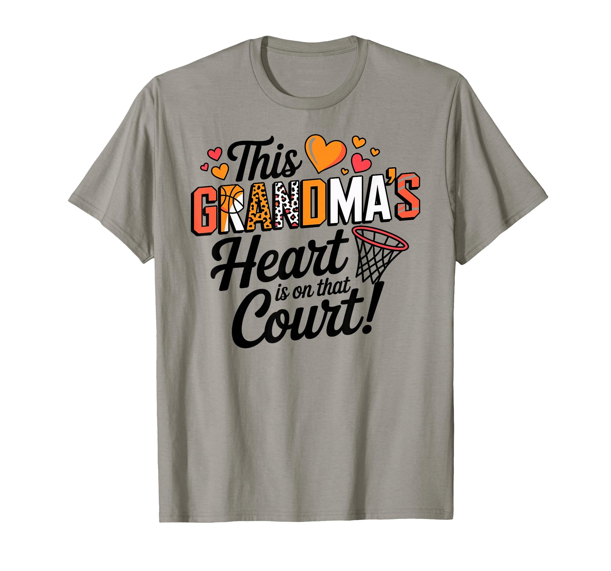 This Grandmas Heart Is That Court T-Shirt - Novelty Apparel Men Women - T-Shirt, Sweatshirt, Hoodie