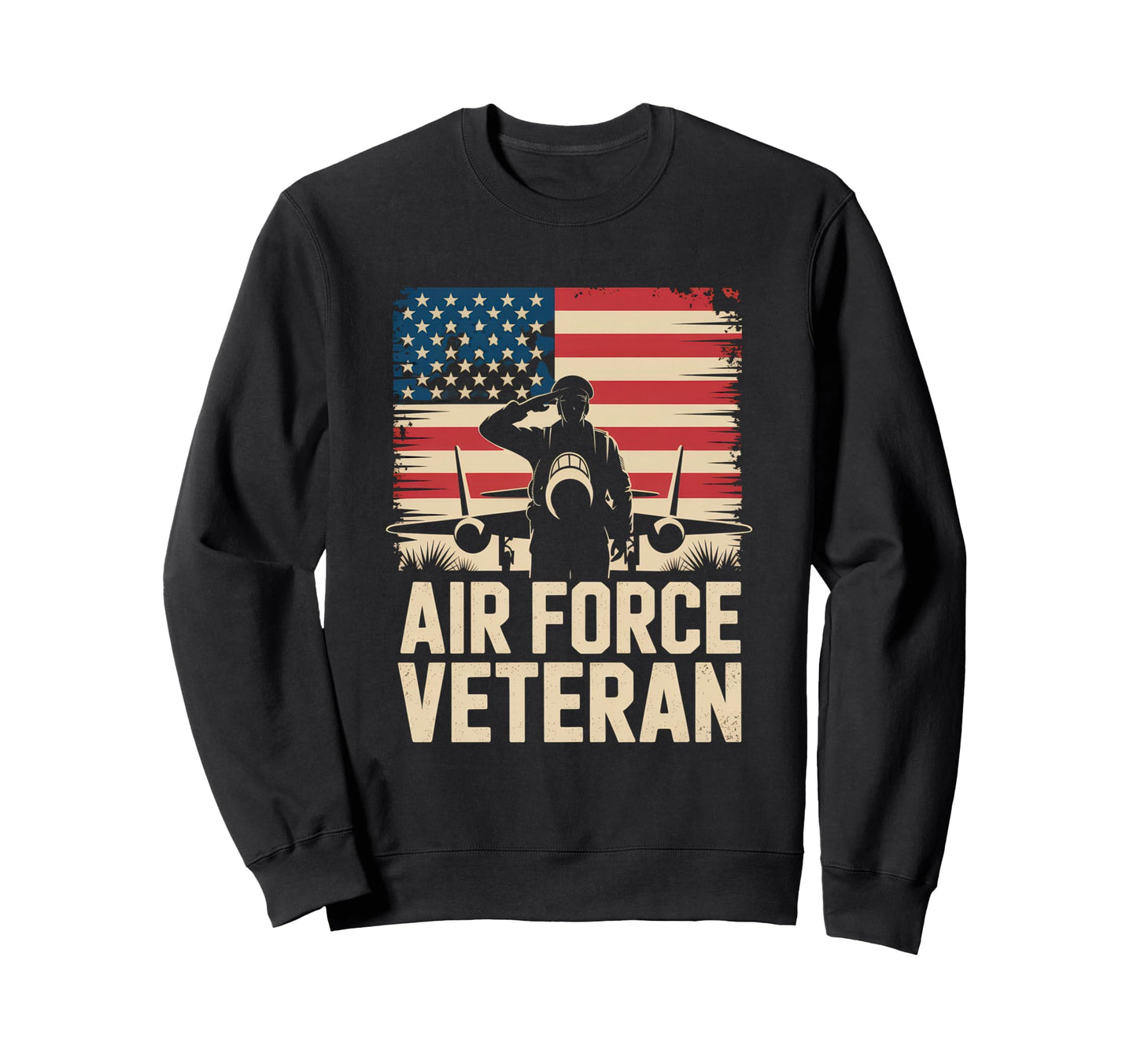 Air Force Veteran Us American Sweatshirt - Fun Novelty Design for Adults - T-Shirt, Sweatshirt, Hoodie