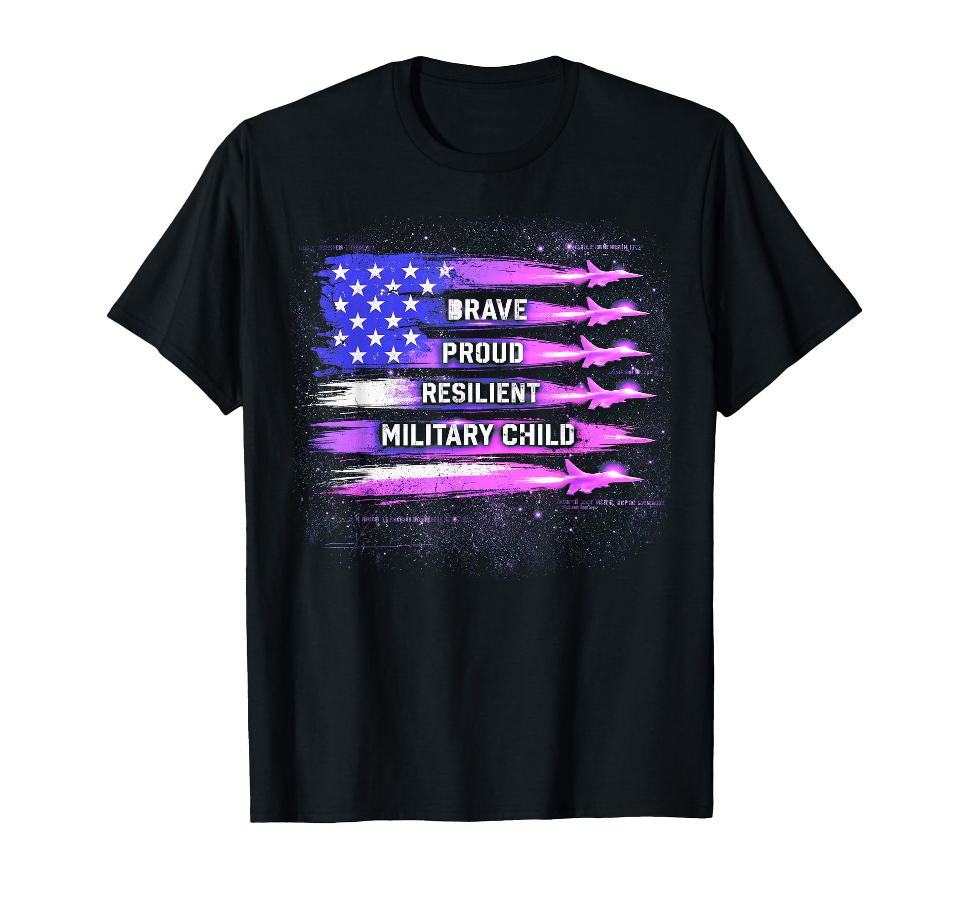 Brave Proud Resilient Military Child T-Shirt - Streetwear Style for Adults - T-Shirt, Sweatshirt, Hoodie