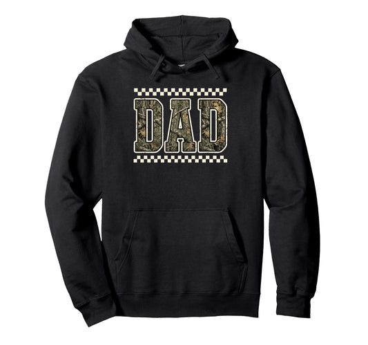Camo Dad Hunting Outdoors Father Hoodie - Fun Novelty Design Men Women - T-Shirt, Sweatshirt, Hoodie