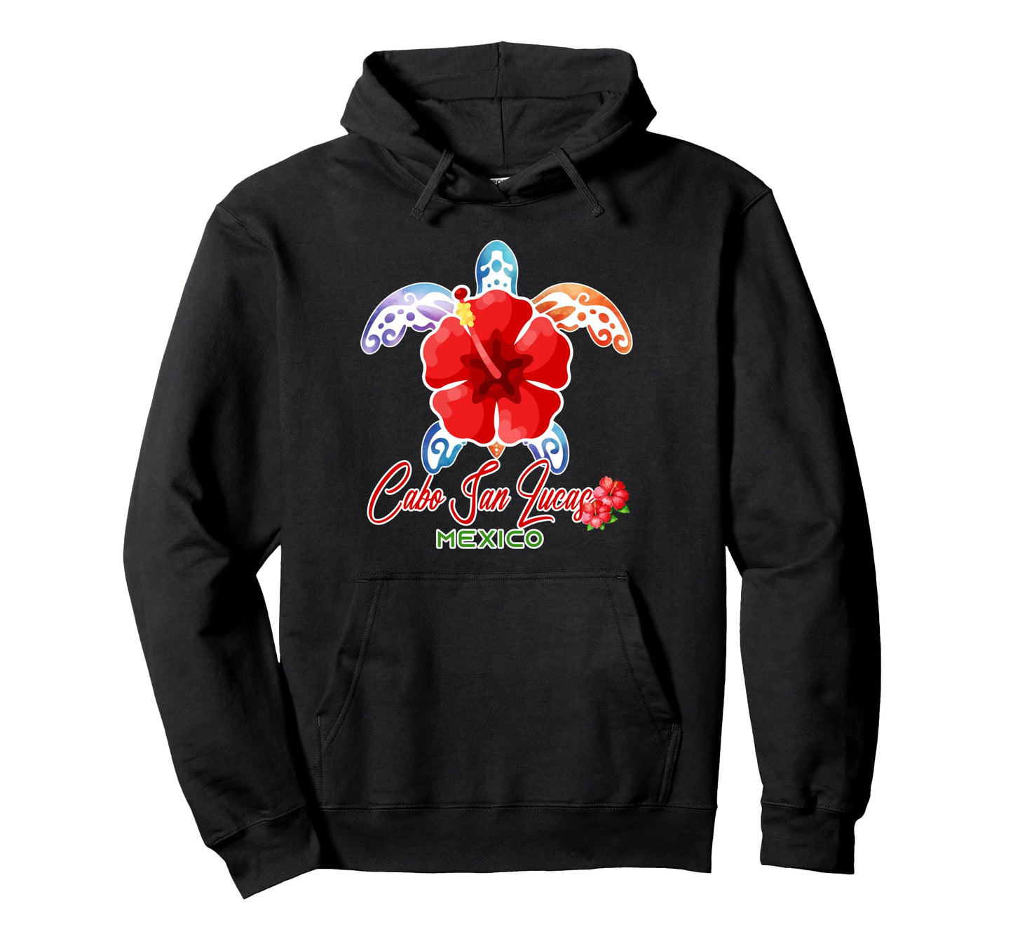 Cabo San Lucas Sea Turtle Tropical Hoodie - Fun Novelty Design for Adults - T-Shirt, Sweatshirt, Hoodie