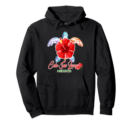 Cabo San Lucas Sea Turtle Tropical Hoodie - Fun Novelty Design for Adults - T-Shirt, Sweatshirt, Hoodie