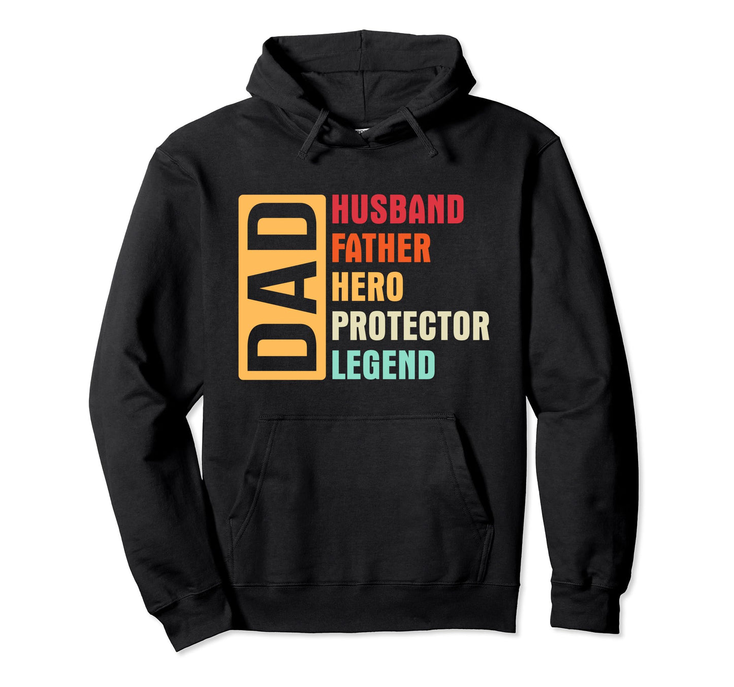 Dad Husband Protector Hero Legend Hoodie - Aesthetic Graphic Men Women - T-Shirt, Sweatshirt, Hoodie
