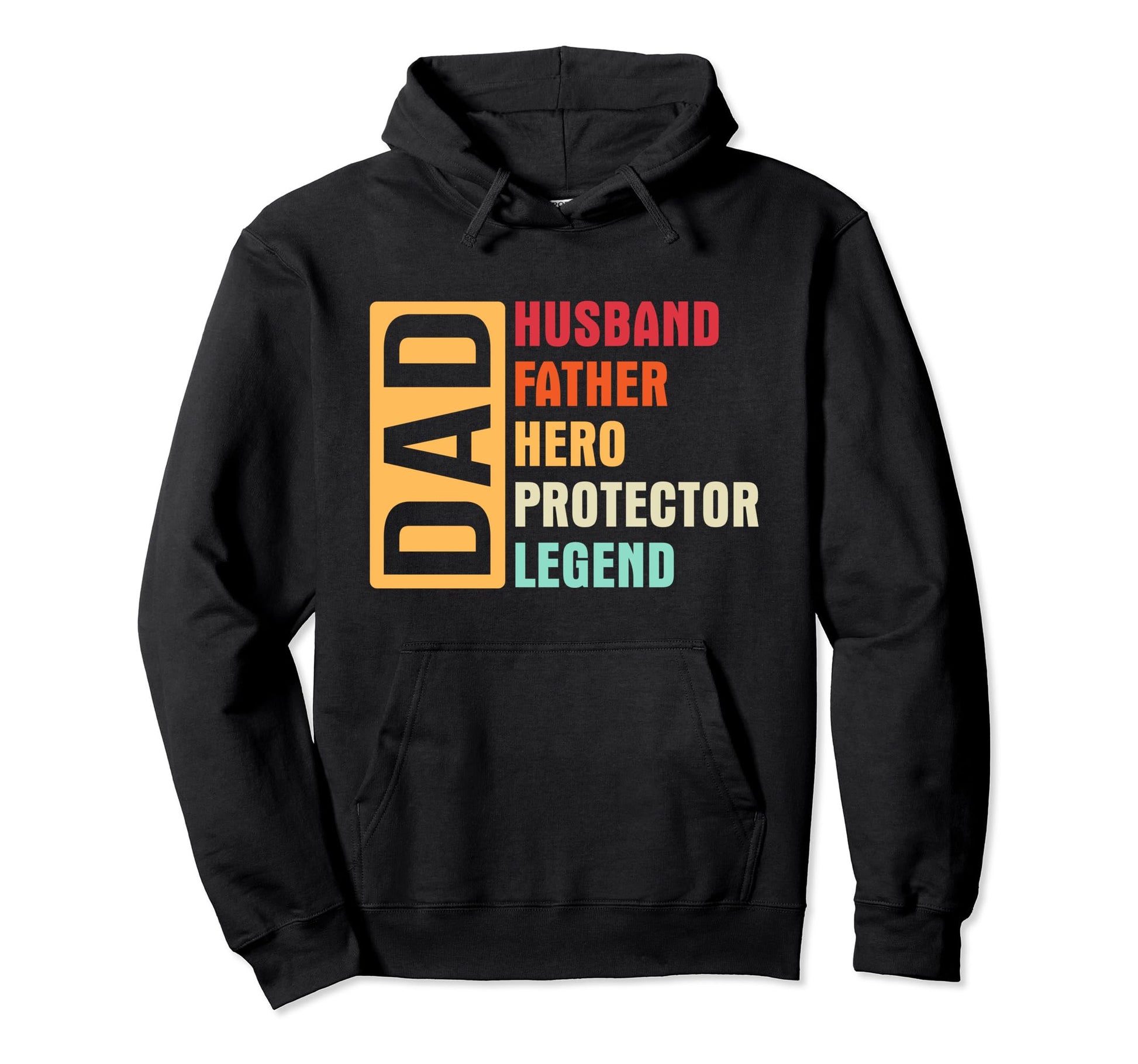 Dad Husband Protector Hero Legend Hoodie - Aesthetic Graphic Men Women - T-Shirt, Sweatshirt, Hoodie