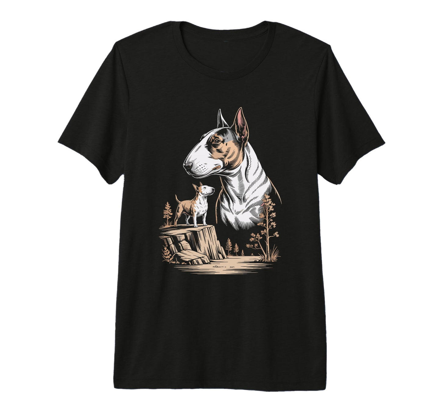 Mom Dad Bull Terrier Dog Owner Hiking T-Shirt - Trendy Graphic Men Women - T-Shirt, Sweatshirt, Hoodie