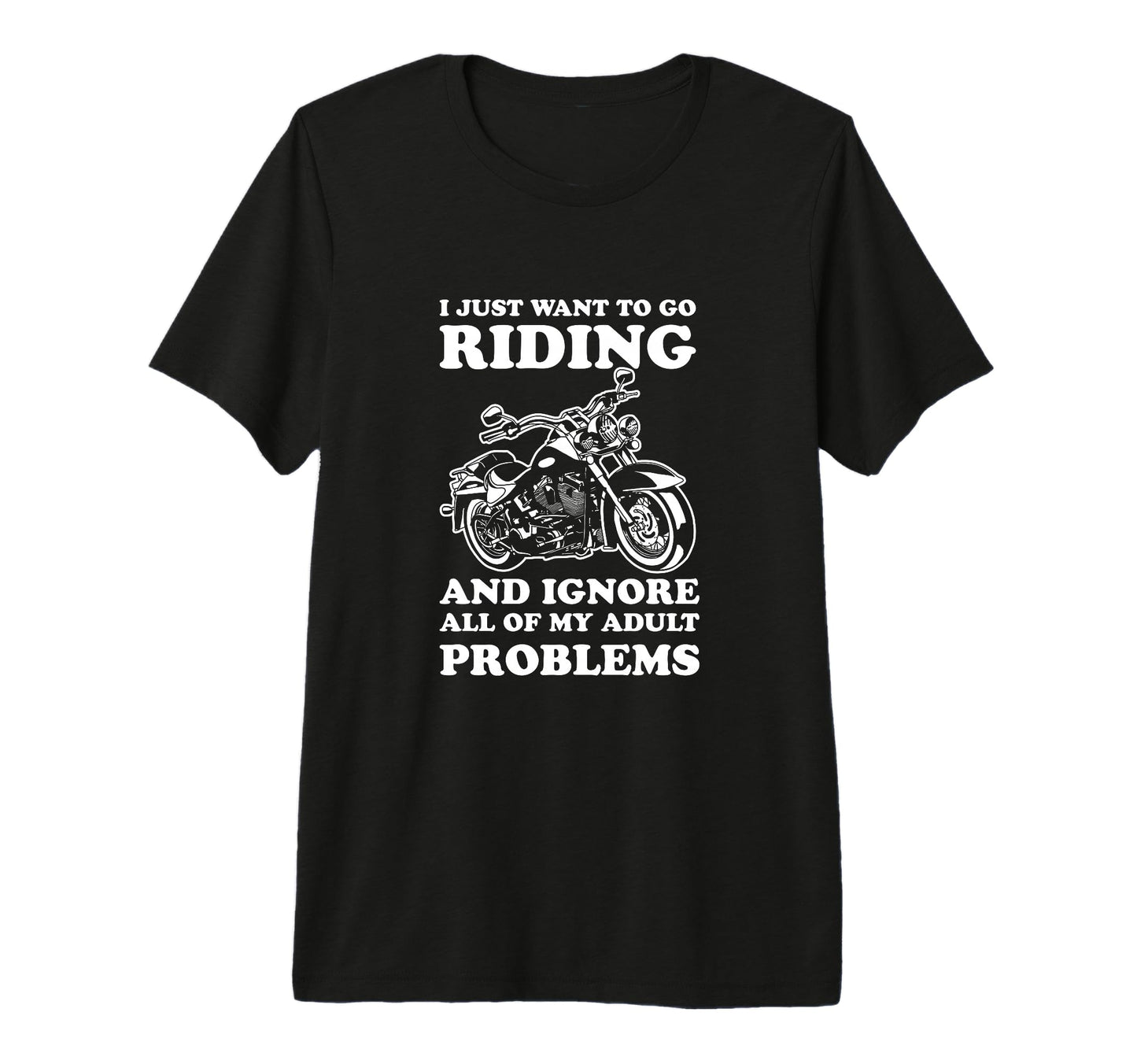 Motorcycle Lover Motorcycle Chopper T-Shirt - Minimalist Print for Adults - T-Shirt, Sweatshirt, Hoodie