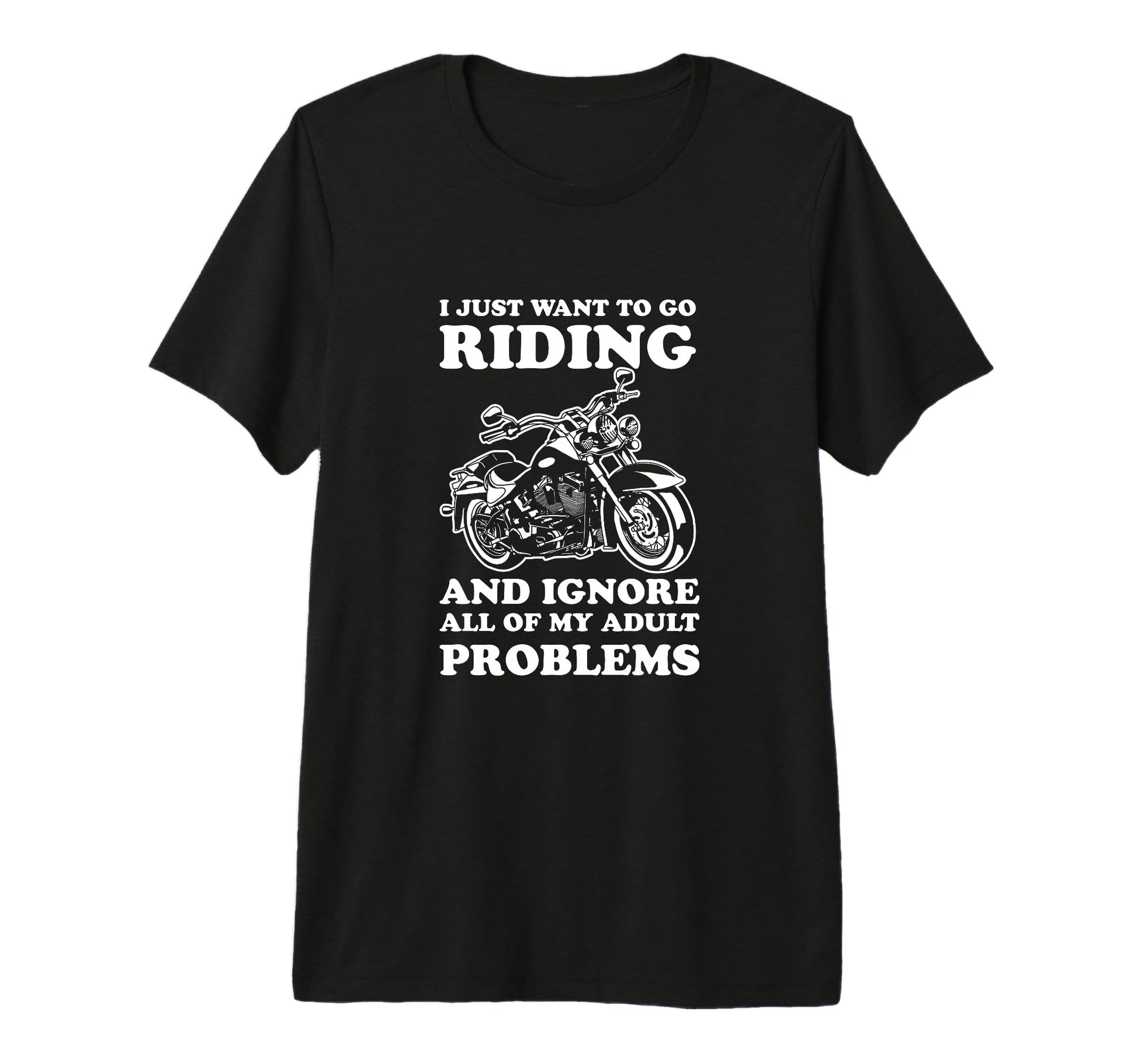 Motorcycle Lover Motorcycle Chopper T-Shirt - Minimalist Print for Adults - T-Shirt, Sweatshirt, Hoodie