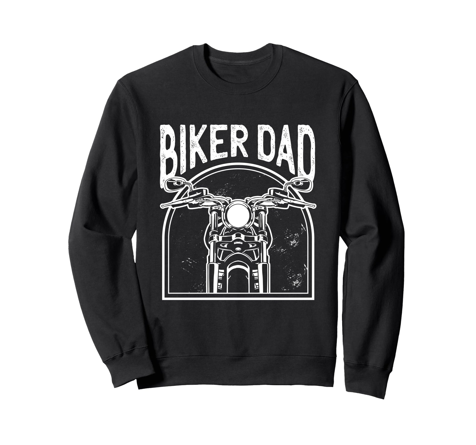Biker Dad Motorcycle Birthday T-Shirt - Graphic Print Men Women - T-Shirt, Sweatshirt, Hoodie