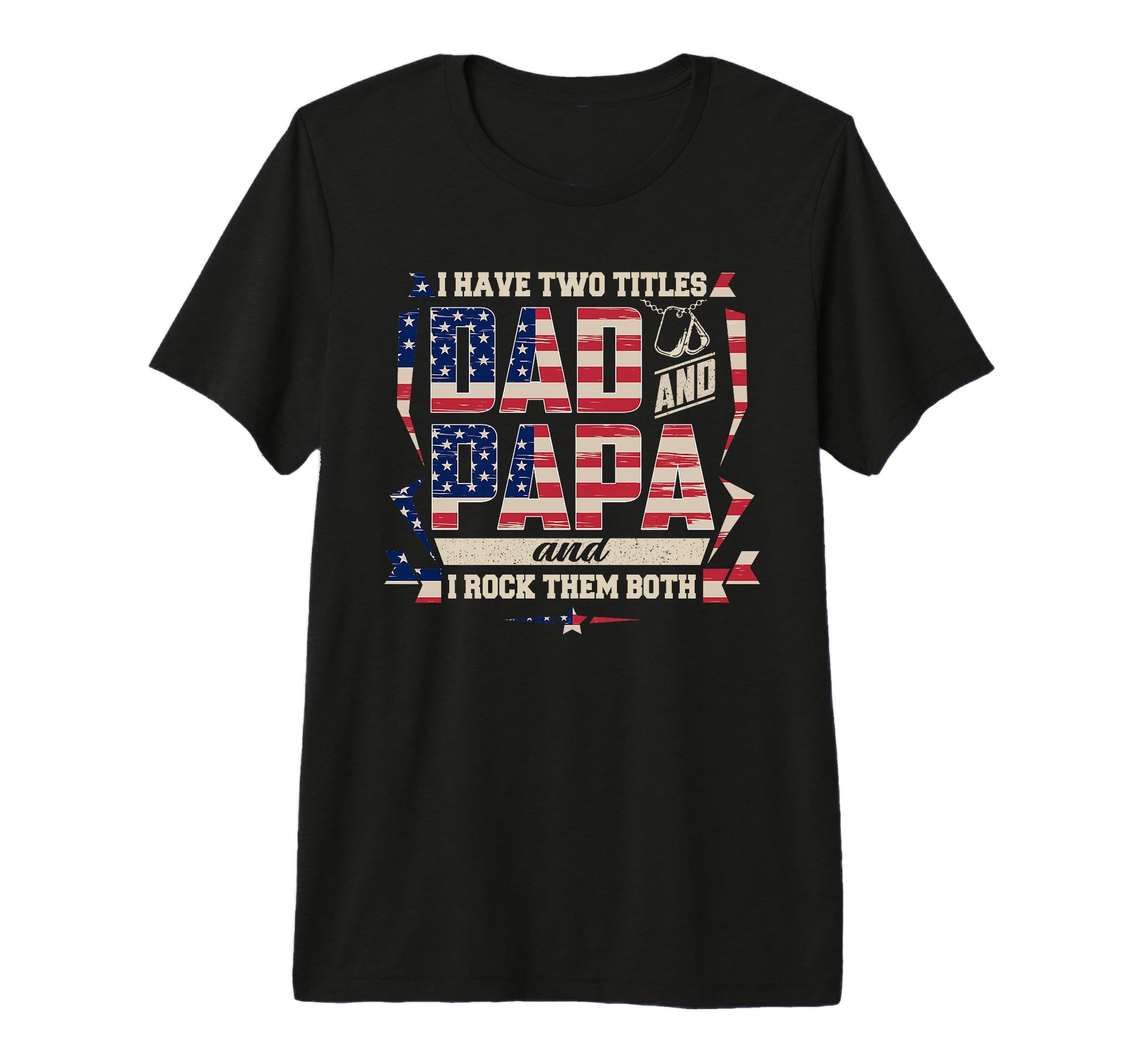 Dad Papa Veteran Military Family Pride T-Shirt - Trendy Graphic Men Women - T-Shirt, Sweatshirt, Hoodie