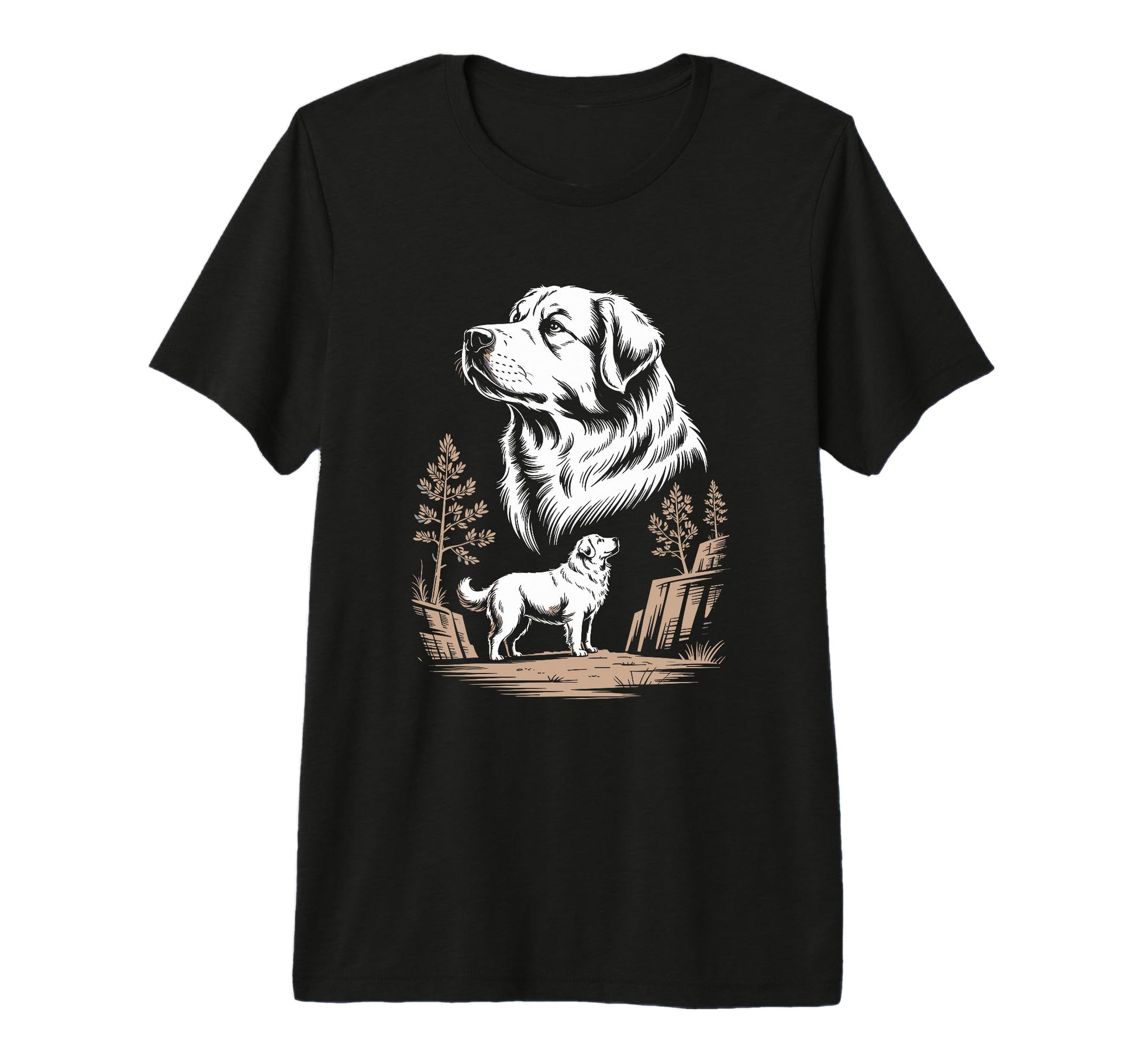 Mom Dad Great Pyrenees Dog Owner Hiking T-Shirt - Unique Graphic Men Women - T-Shirt, Sweatshirt, Hoodie