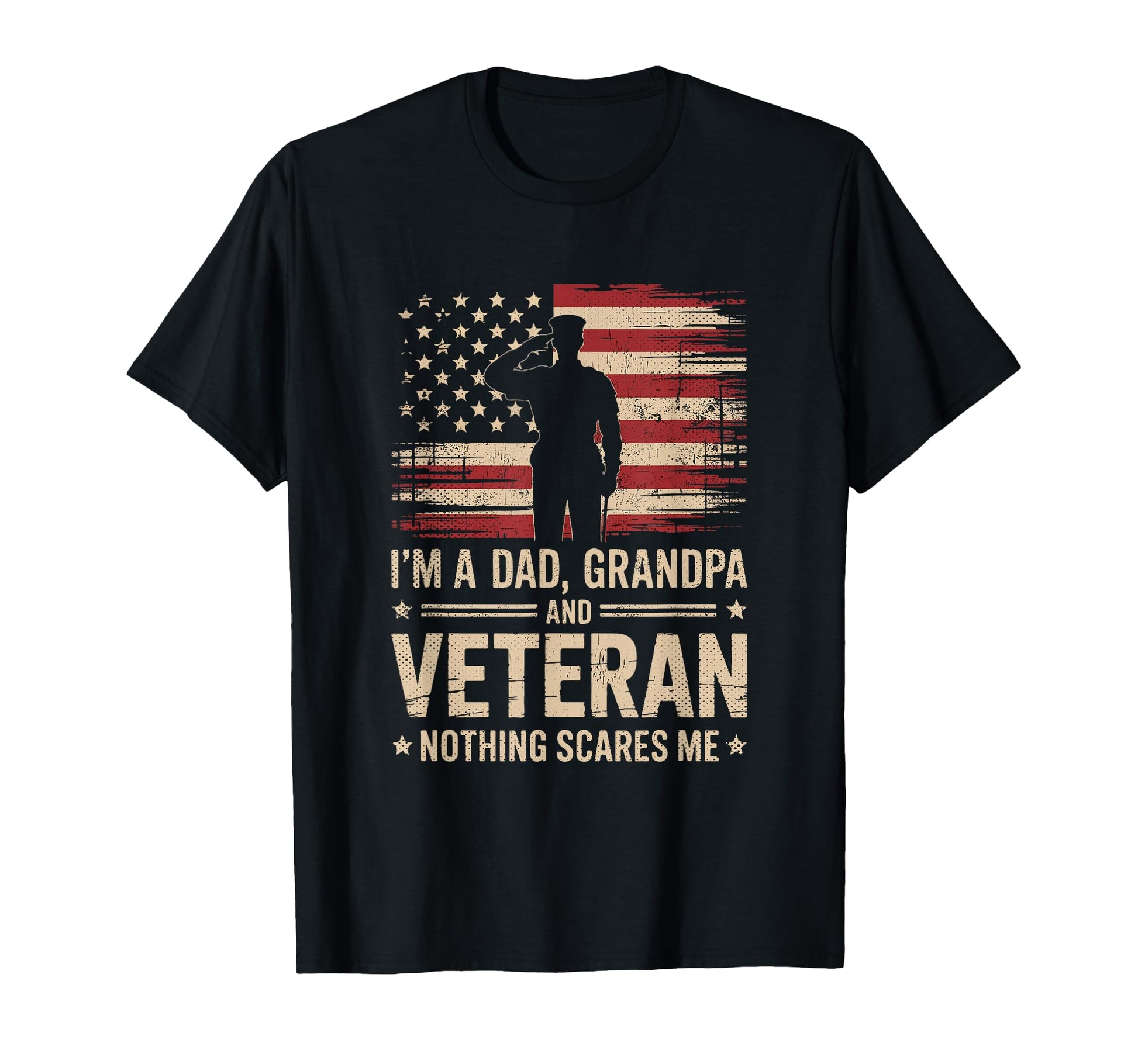 Im Dad Grandpa And Veteran Nothing T-Shirt - Minimalist Print for Adults - T-Shirt, Sweatshirt, Hoodie