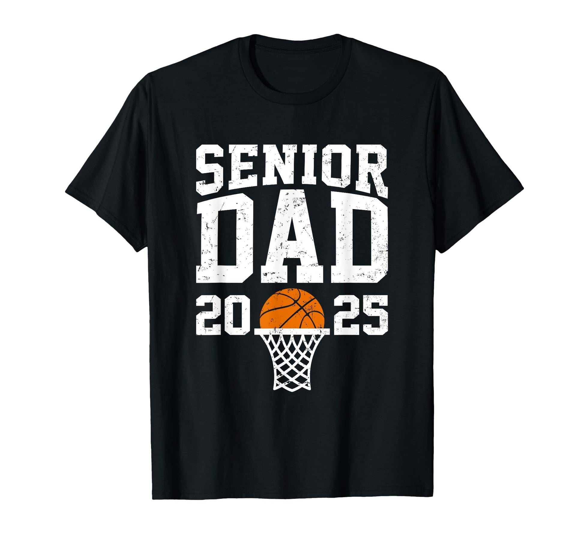 Proud Dad 2025 Senior Graduate Basketball T-Shirt - Custom Art Print Unisex - T-Shirt, Sweatshirt, Hoodie