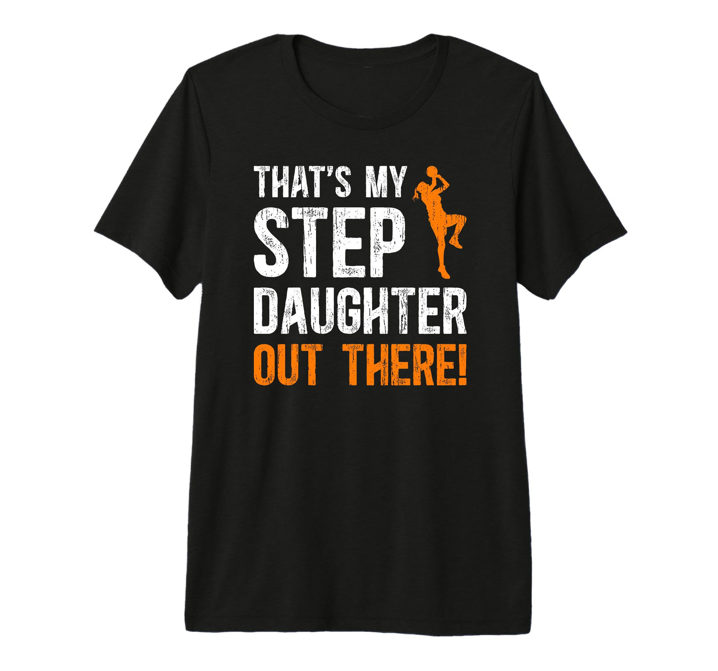 Mens Proud Basketball Step Dad T-Shirt - Unique Graphic for Adults - T-Shirt, Sweatshirt, Hoodie