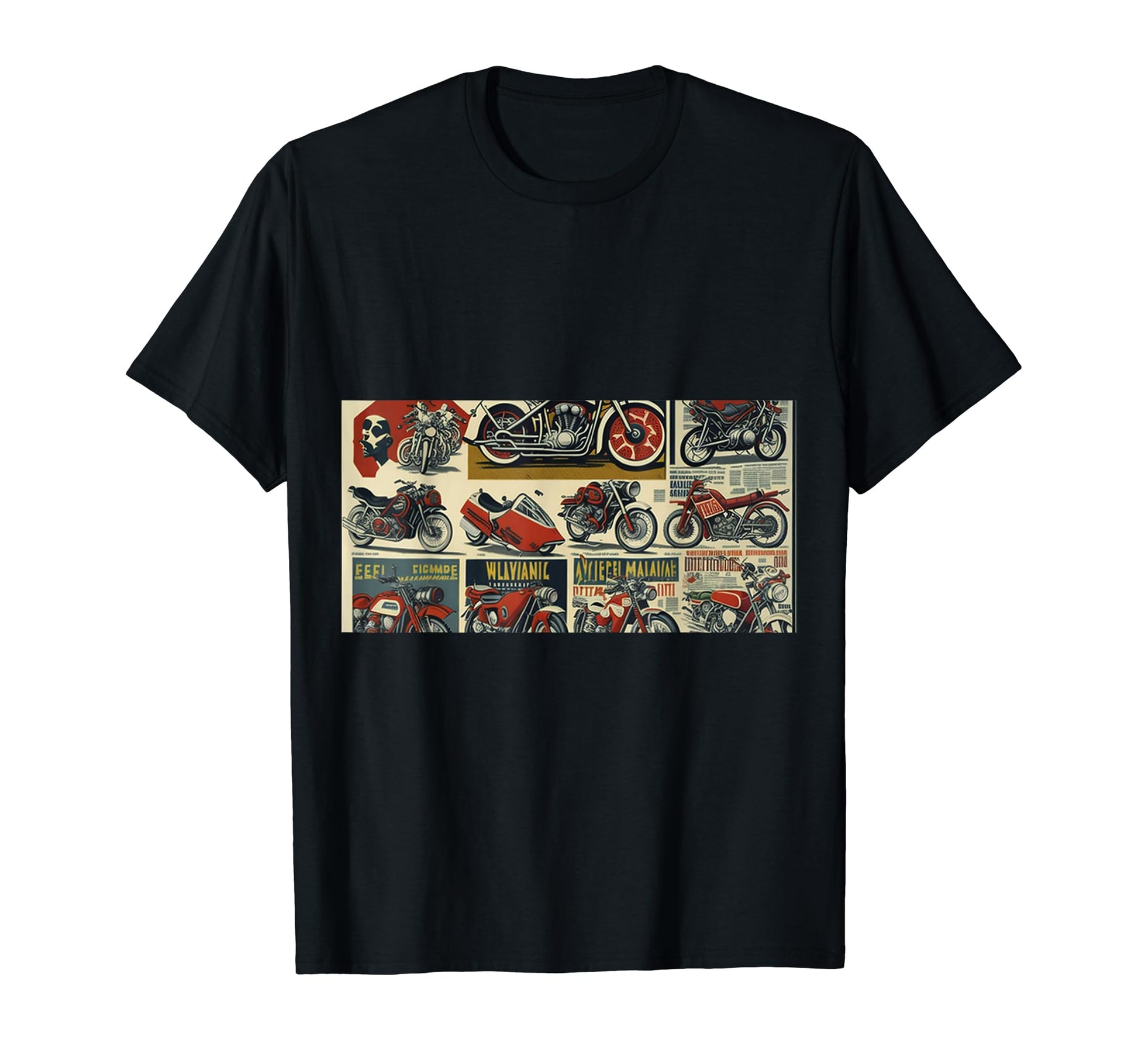 Motorcycle Dad Gift Mom T-Shirt - Custom Art Print Men Women - T-Shirt, Sweatshirt, Hoodie