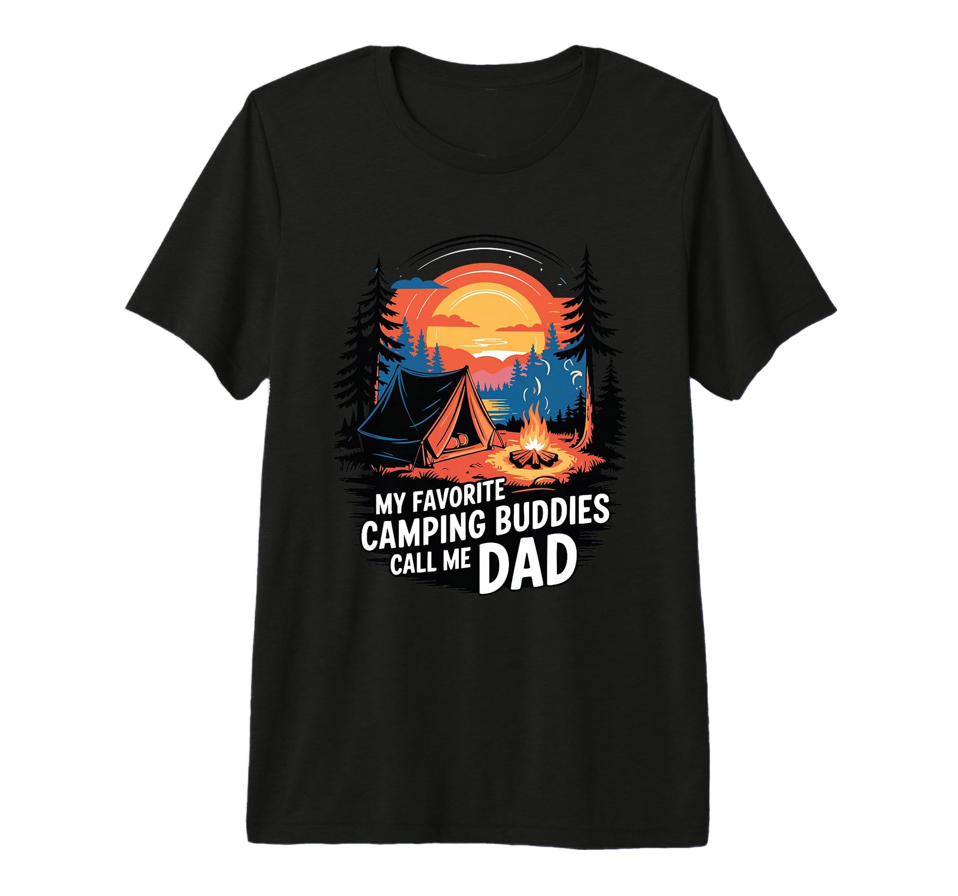 Funny Camping Outdoorsy Dad Tri Blend T-Shirt - Streetwear Style Unisex - T-Shirt, Sweatshirt, Hoodie