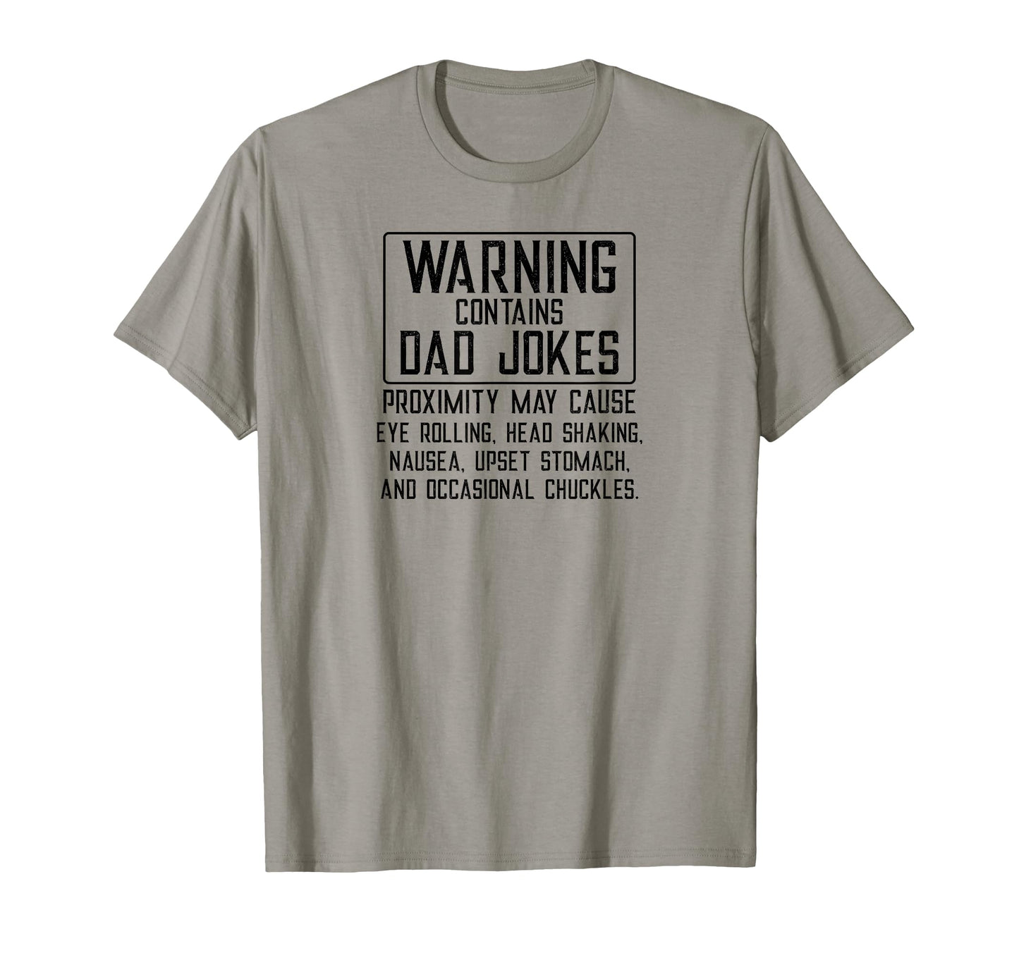 Warning Contains Dad Jokes Funny Dad T-Shirt - Custom Art Print Men Women - T-Shirt, Sweatshirt, Hoodie