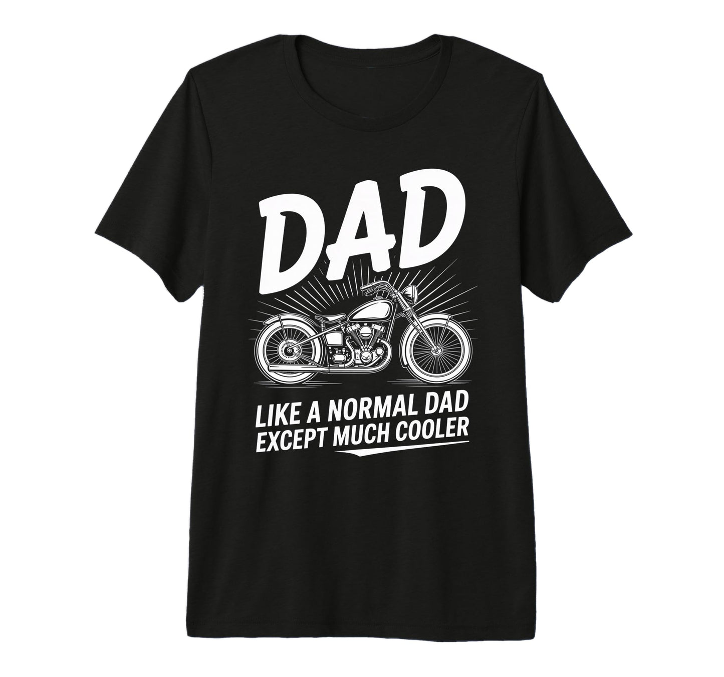 Biker Dad Motorcycle Funny Bike T-Shirt - Graphic Print for Adults - T-Shirt, Sweatshirt, Hoodie