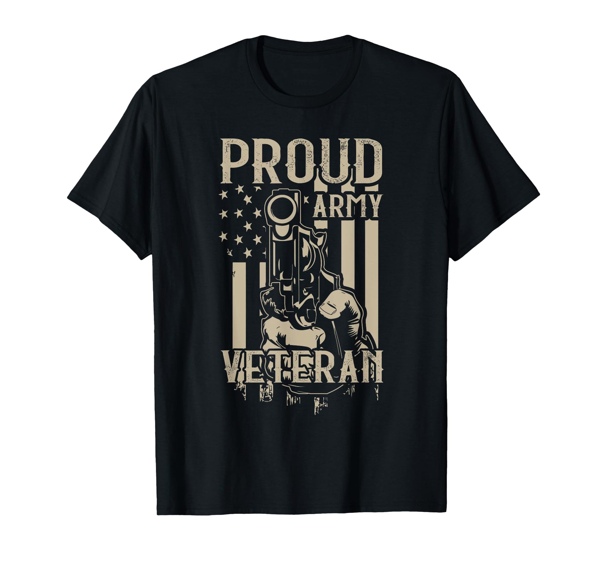 Proud Army Veteran Veteran Dad T-Shirt - Fun Novelty Design Men Women - T-Shirt, Sweatshirt, Hoodie