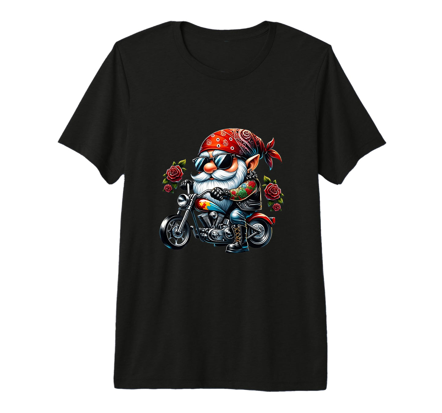 Tattoo Gnome Biker Dad And Funny T-Shirt - Unique Graphic Men Women - T-Shirt, Sweatshirt, Hoodie