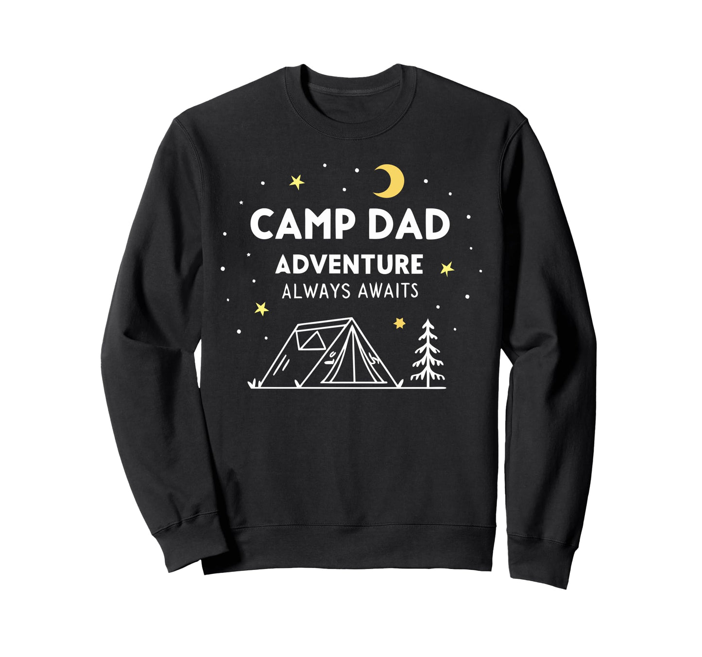 Camping Dad Fathers Day Sweatshirt - Minimalist Print for Adults - T-Shirt, Sweatshirt, Hoodie