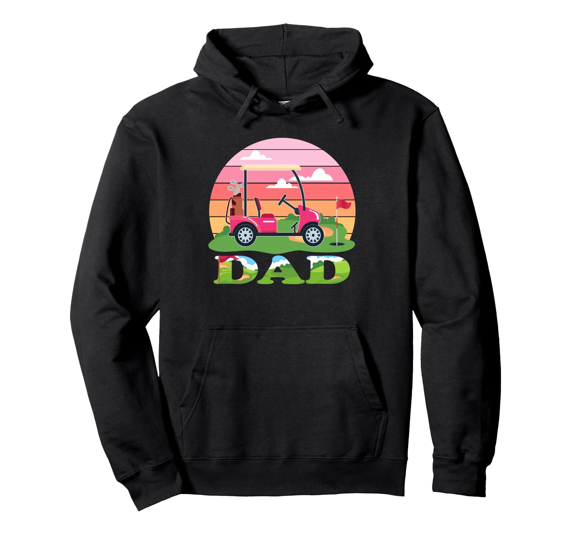 Dad Golf Themed 1St Birthday Family Hoodie - Minimalist Print for Adults - T-Shirt, Sweatshirt, Hoodie