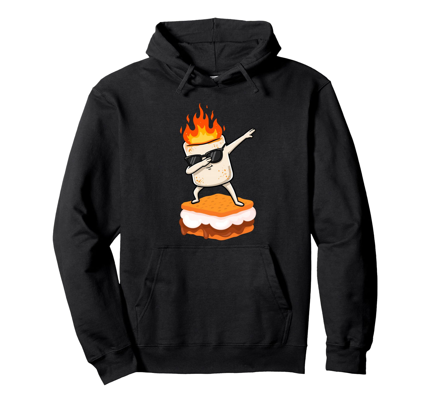 Funny Dabbing Smore Marshmallow Hoodie - Fun Novelty Design for Adults - T-Shirt, Sweatshirt, Hoodie
