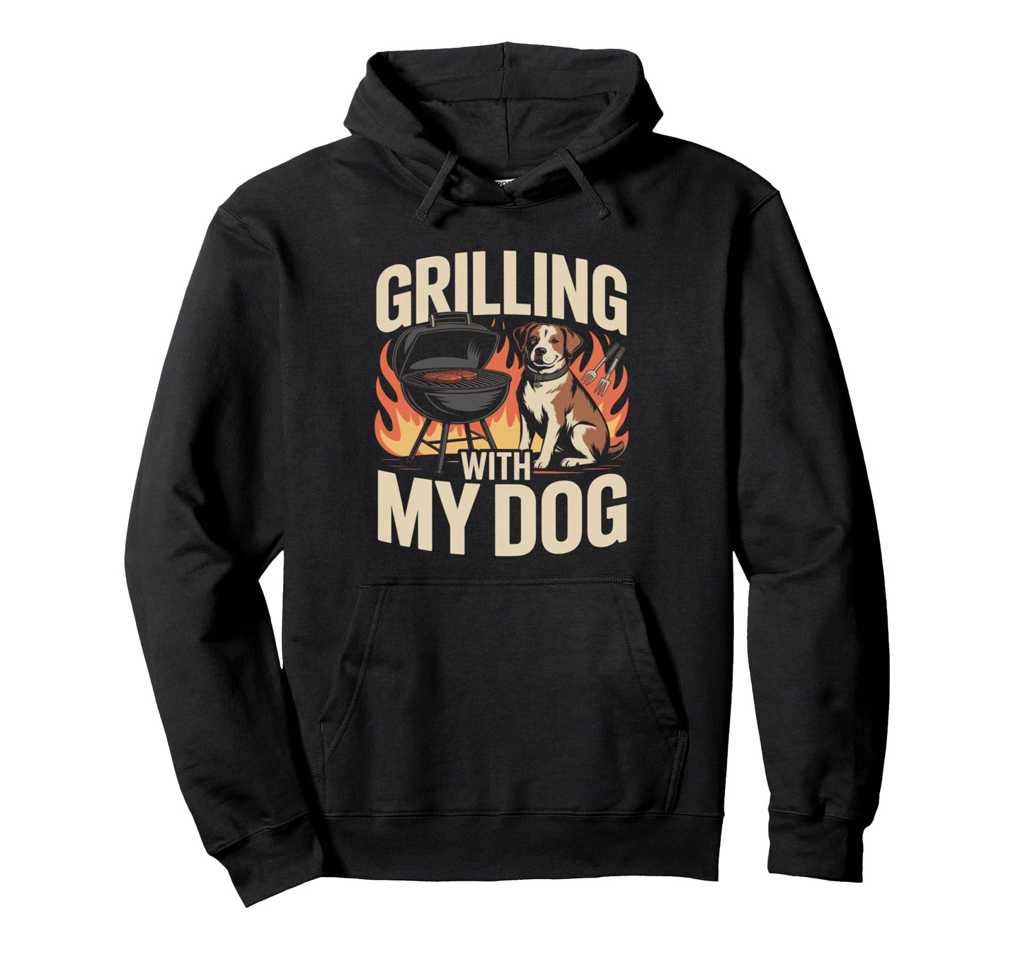 Grilling My Dog Funny Bbq Cookout Lover Hoodie - Novelty Apparel Men Women - T-Shirt, Sweatshirt, Hoodie