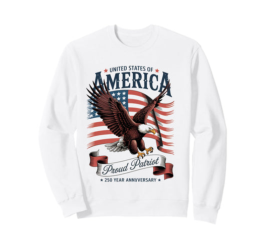 Anniversary America 4Th July Sweatshirt - Streetwear Style Men Women - T-Shirt, Sweatshirt, Hoodie