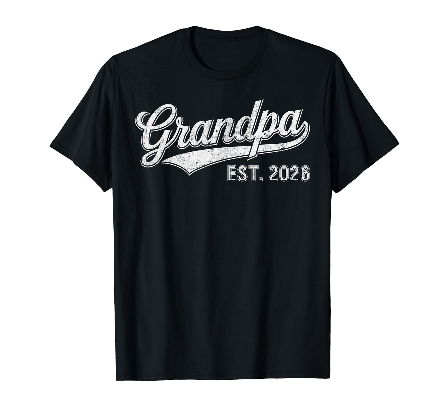 Mens Promoted To Grandpa Est 2026 T-Shirt - Minimalist Print Unisex - T-Shirt, Sweatshirt, Hoodie