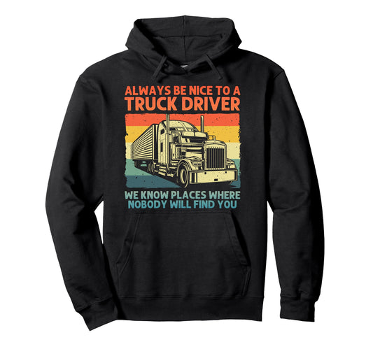Best Truck Driver Art Dad Trucking Cdl Hoodie - Trendy Graphic for Adults - T-Shirt, Sweatshirt, Hoodie