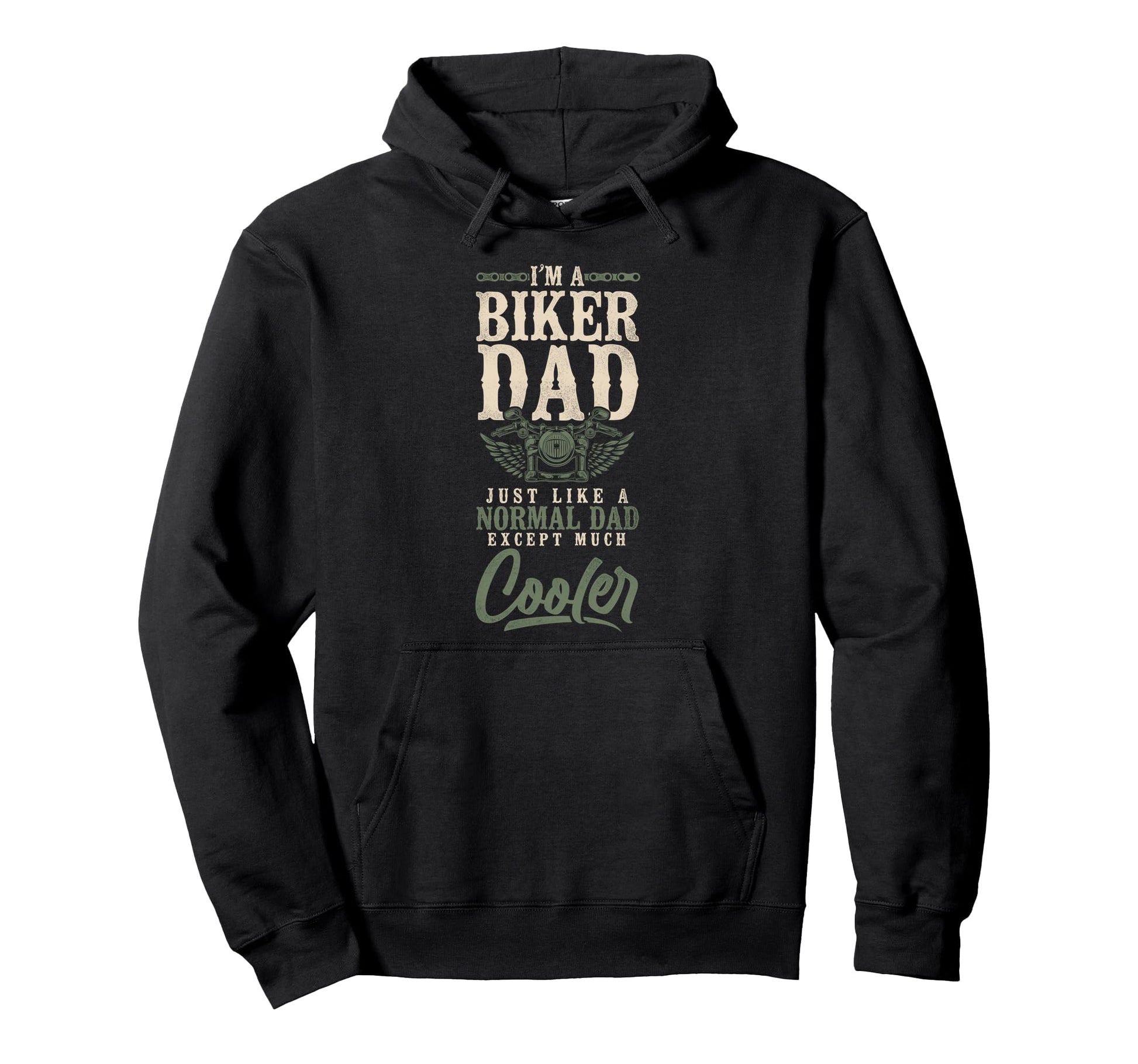 Motorcycle Biker Dad Im Biker Dad Hoodie - Fun Novelty Design Men Women - T-Shirt, Sweatshirt, Hoodie