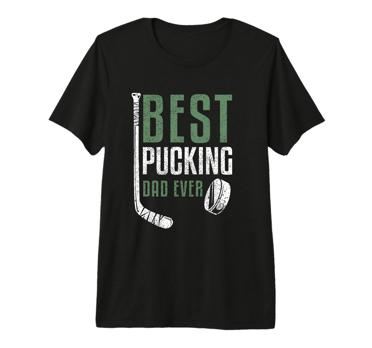 Best Pucking Dad Ever Hockey Daddy T-Shirt - Custom Art Print Men Women - T-Shirt, Sweatshirt, Hoodie