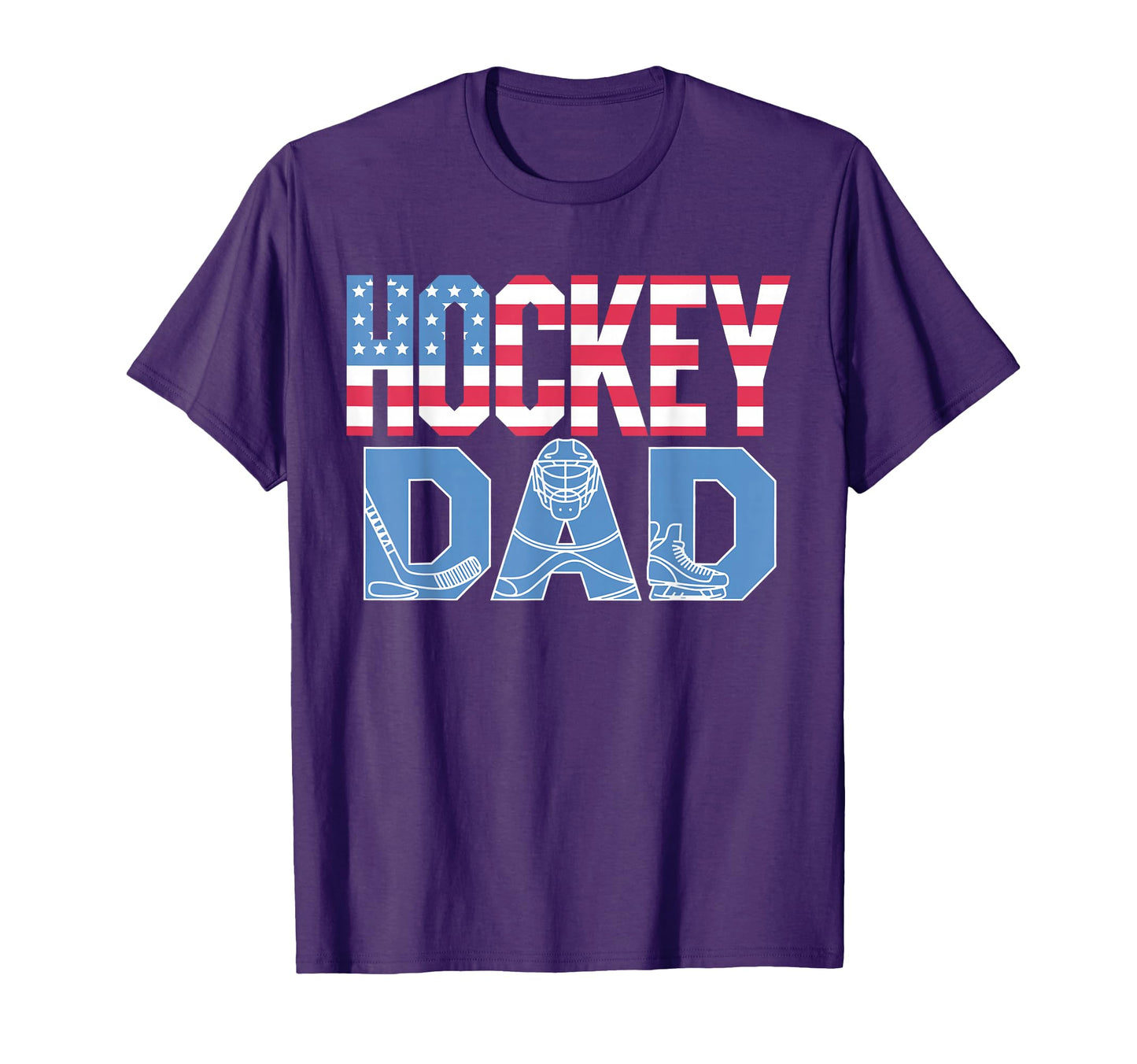 Hockey Dad 4Th July Fathers Day Ice T-Shirt - Graphic Print for Adults - T-Shirt, Sweatshirt, Hoodie