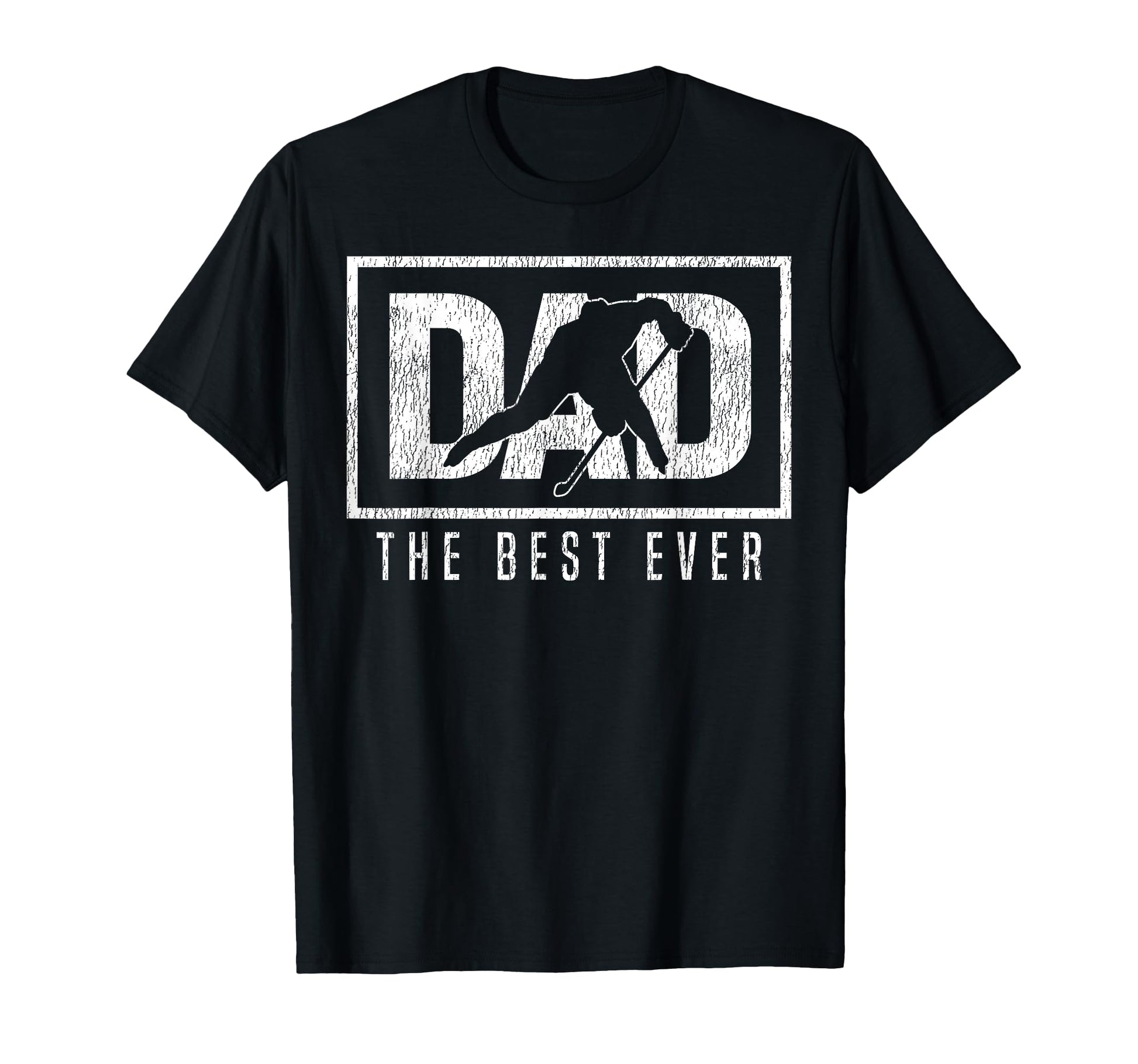 Ice Hockey Dad Father Dad Best Ever T-Shirt - Minimalist Print Unisex - T-Shirt, Sweatshirt, Hoodie