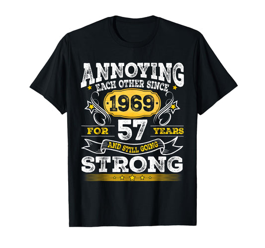 Annoying Each Other Since 1969 Husband T-Shirt - Custom Art Print Unisex - T-Shirt, Sweatshirt, Hoodie