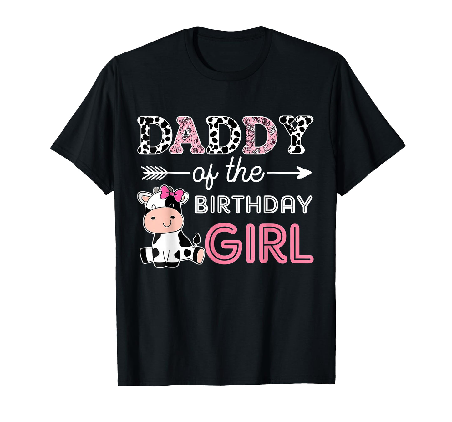 Daddy Birthday Farm Cow Dad Matching T-Shirt - Aesthetic Graphic Men Women - T-Shirt, Sweatshirt, Hoodie