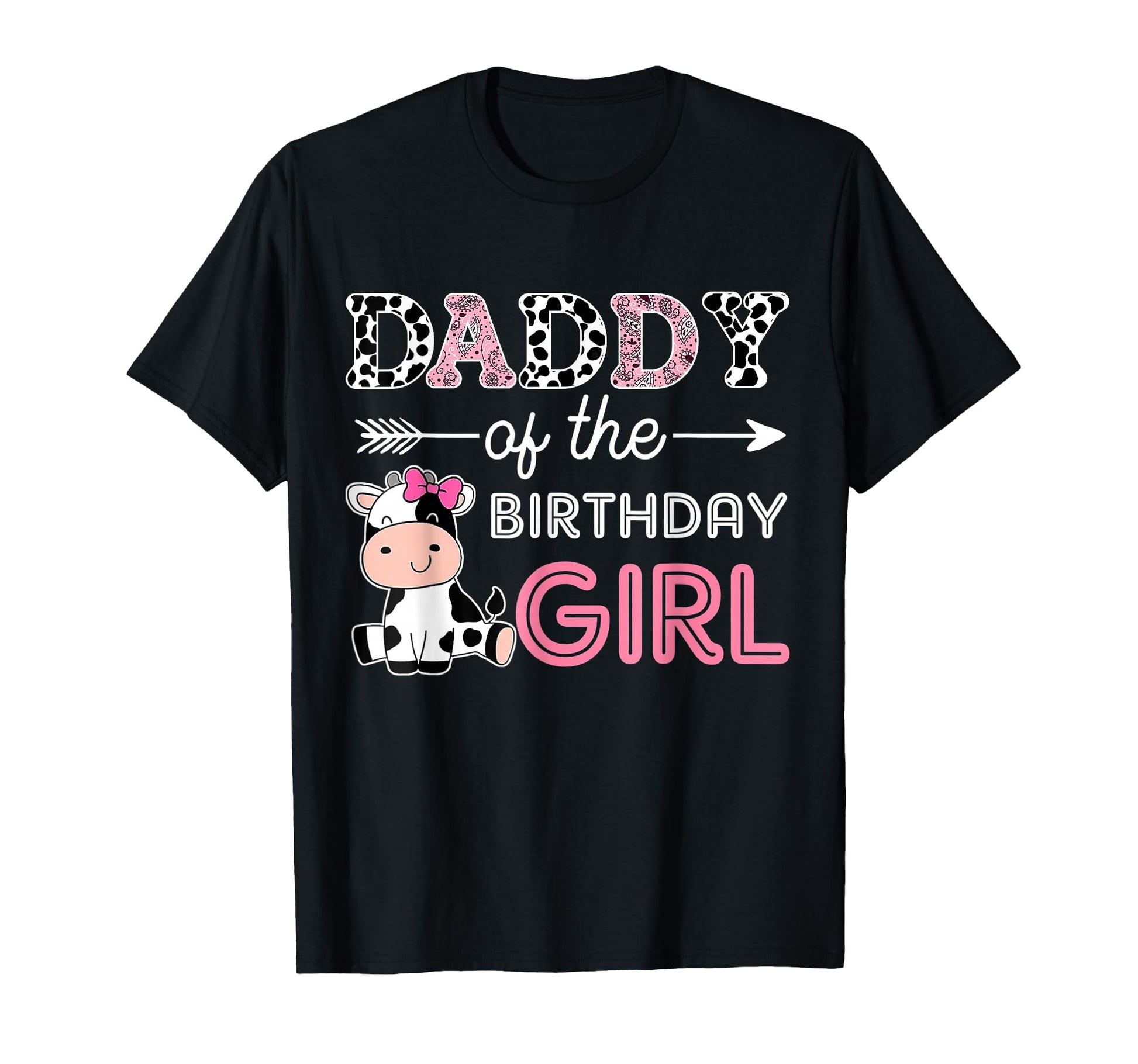 Daddy Birthday Farm Cow Dad Matching T-Shirt - Aesthetic Graphic Men Women - T-Shirt, Sweatshirt, Hoodie