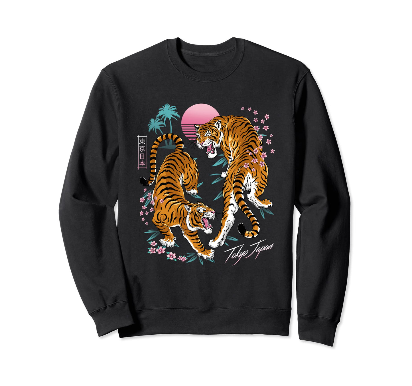 Japanese Tokyo Dueling Asian Sweatshirt - Aesthetic Graphic for Adults - T-Shirt, Sweatshirt, Hoodie
