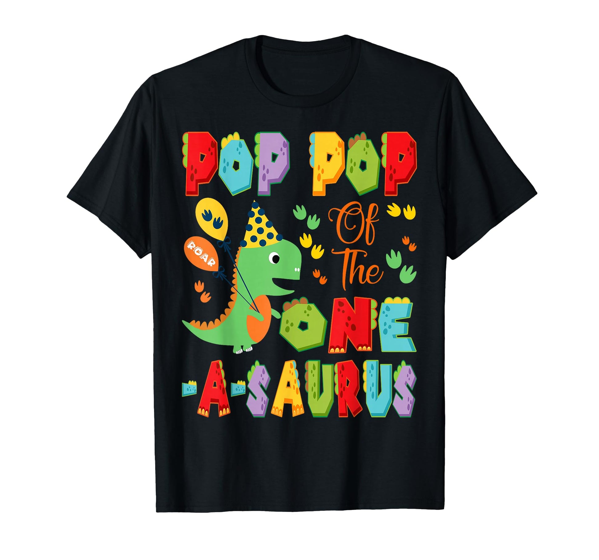 Pop Pop One Saurus 1St Birthday Dinosaur T-Shirt - Novelty Apparel Unisex - T-Shirt, Sweatshirt, Hoodie