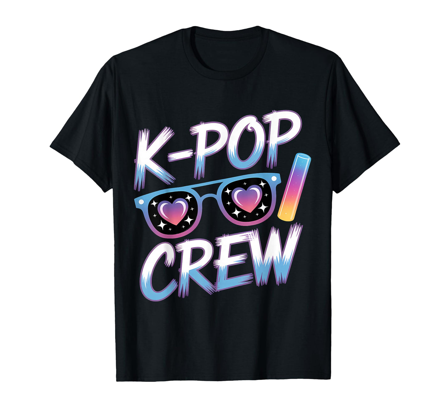 K Pop Crew Sunglasses Heartbeat T-Shirt - Graphic Print Men Women - T-Shirt, Sweatshirt, Hoodie
