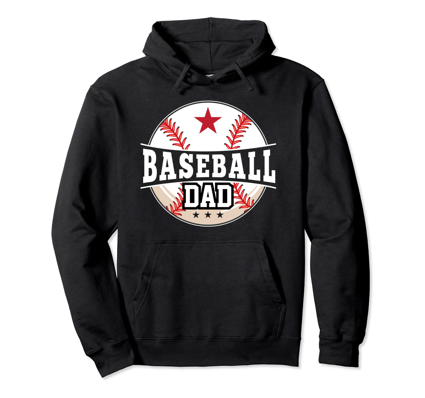 Baseball Dad Dad Fathers Day Baseball Hoodie - Unique Graphic Men Women - T-Shirt, Sweatshirt, Hoodie