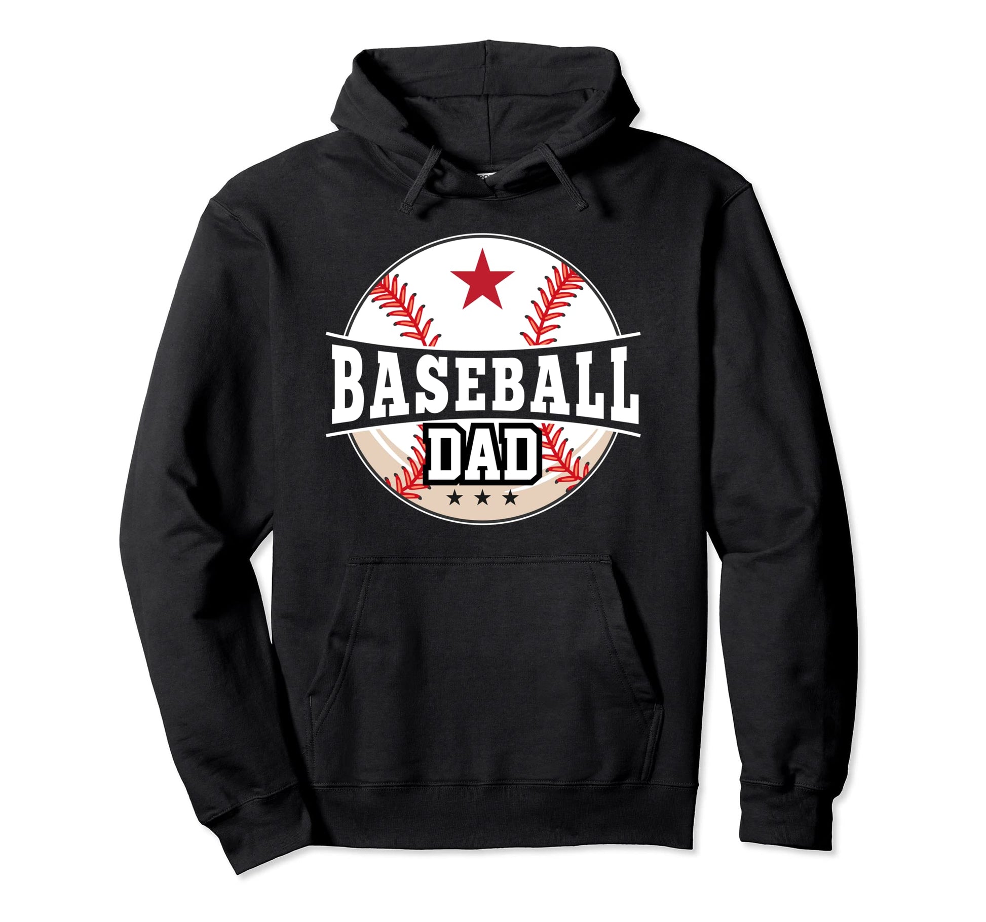 Baseball Dad Dad Fathers Day Baseball Hoodie - Unique Graphic Men Women - T-Shirt, Sweatshirt, Hoodie