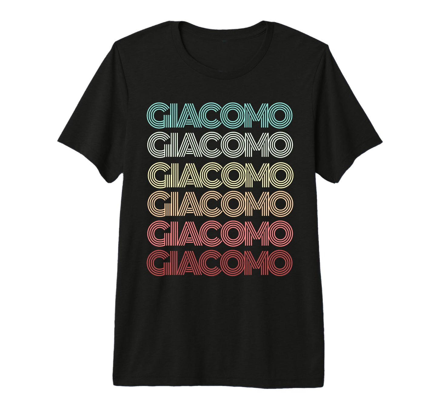 First Name Giacomo Italian Dad Birthday T-Shirt - Graphic Print Unisex - T-Shirt, Sweatshirt, Hoodie