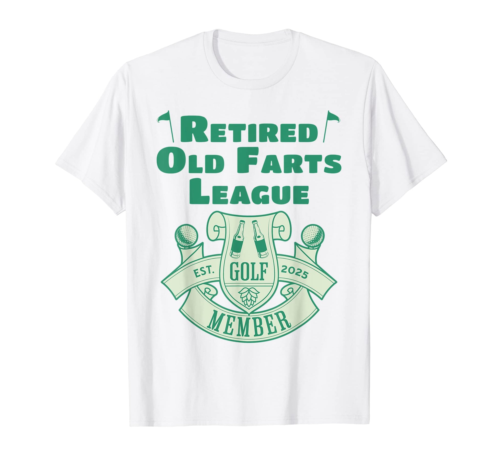 Mens Mens Golf Retirement 2025 Retired T-Shirt - Fun Novelty Design Unisex - T-Shirt, Sweatshirt, Hoodie