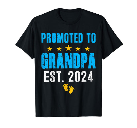 Awesome Promoted To Grandpa 2024 T-Shirt - Streetwear Style Unisex - T-Shirt, Sweatshirt, Hoodie