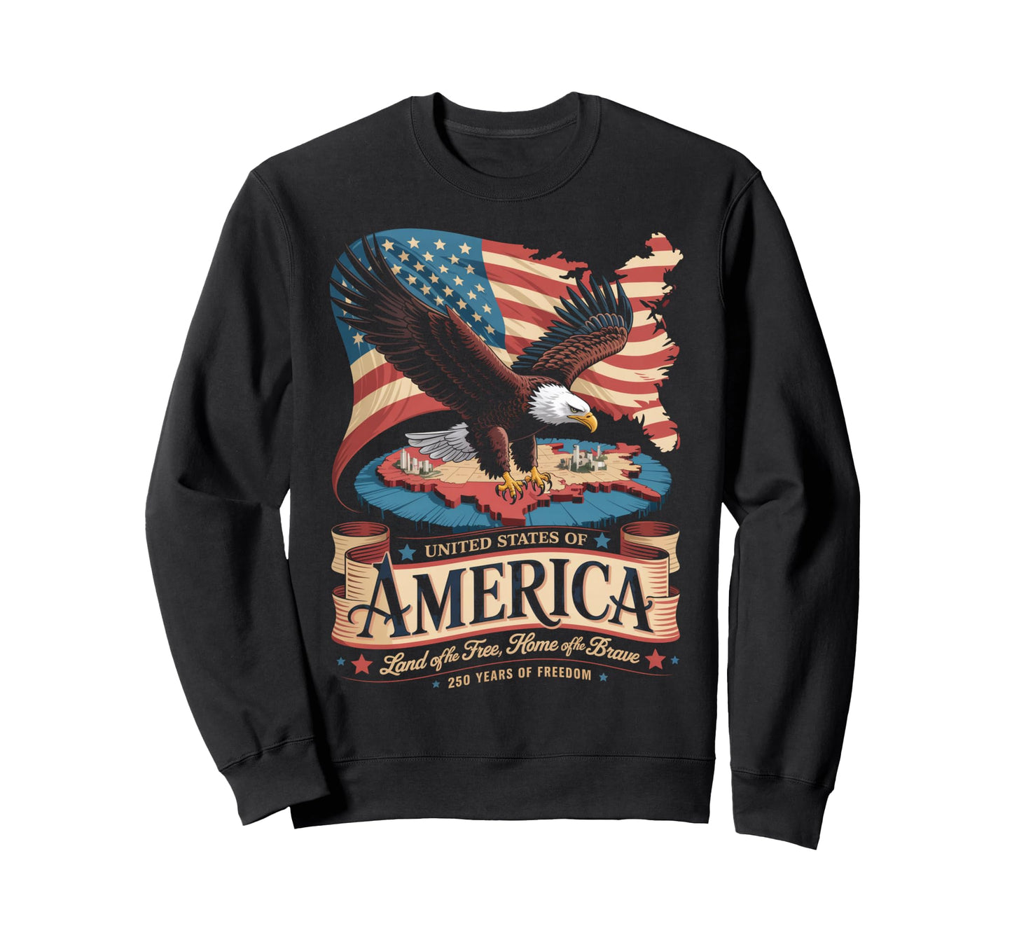 250Th Anniversary America 4Th July Sweatshirt - Minimalist Print Men Women - T-Shirt, Sweatshirt, Hoodie
