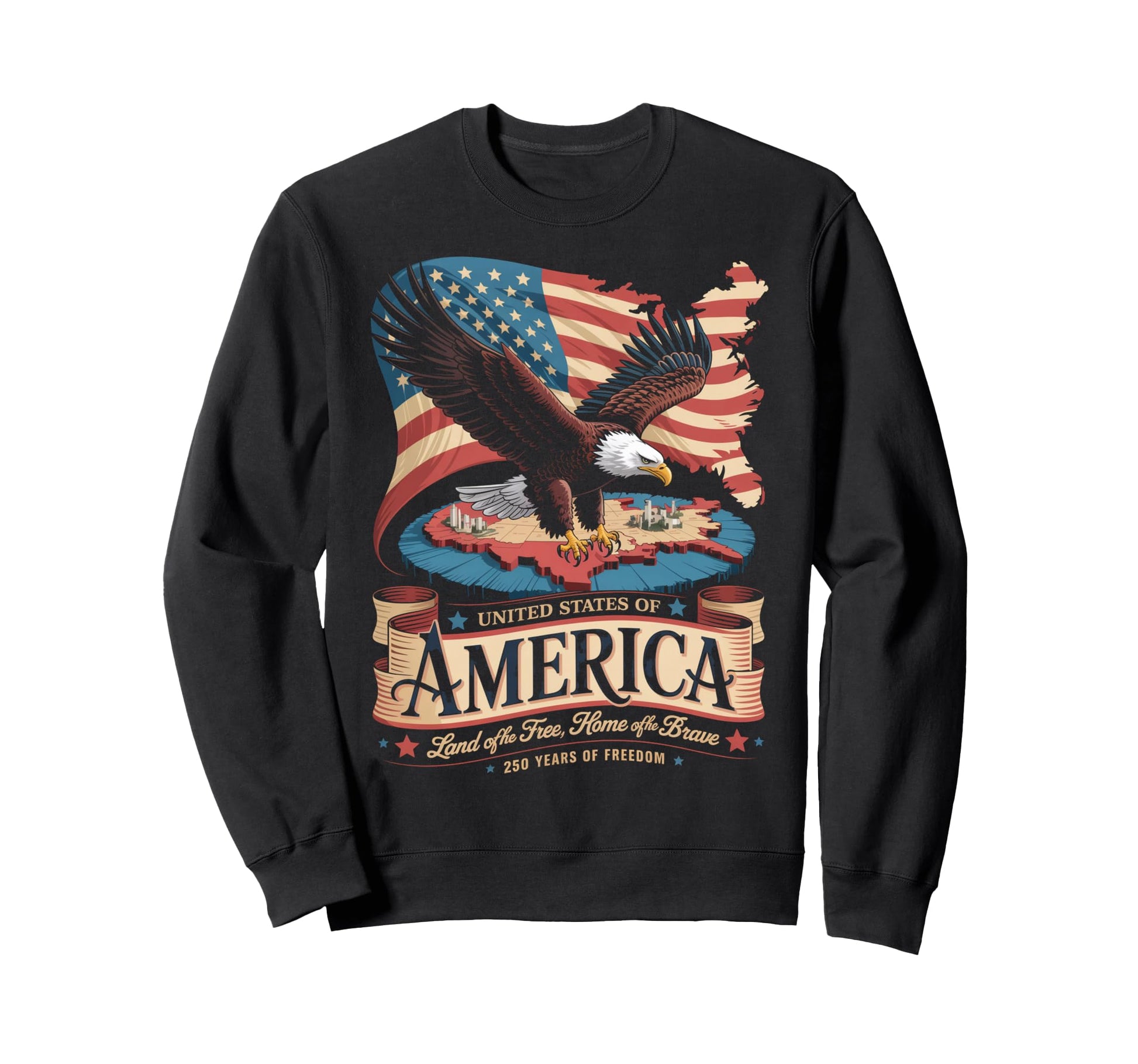 250Th Anniversary America 4Th July Sweatshirt - Minimalist Print Men Women - T-Shirt, Sweatshirt, Hoodie